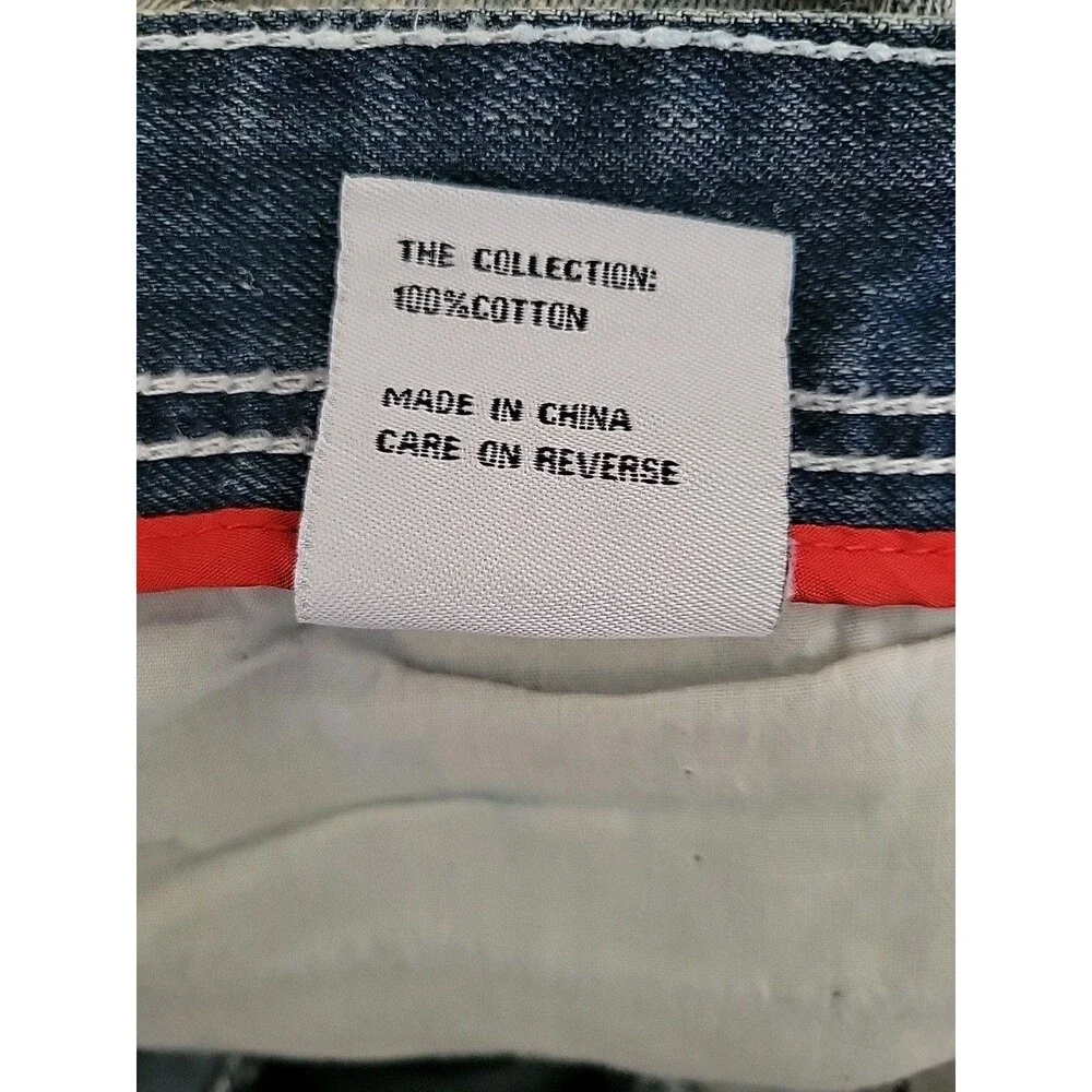 Big Men Jeans Encrypted Supply Company Acid Washed  Size 46x30 Good Condition